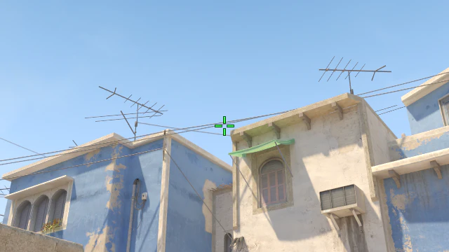 Where to aim before releasing the throw