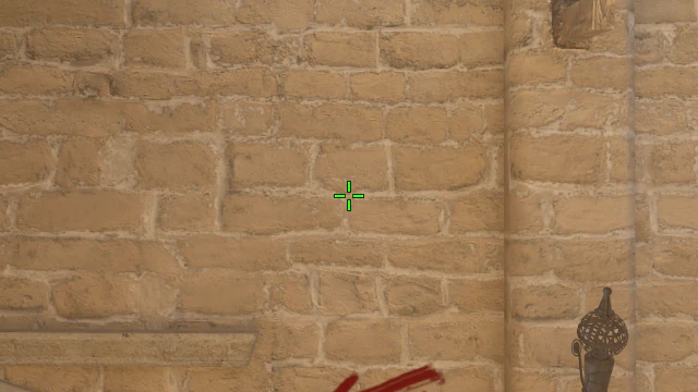 Where to aim before releasing the throw