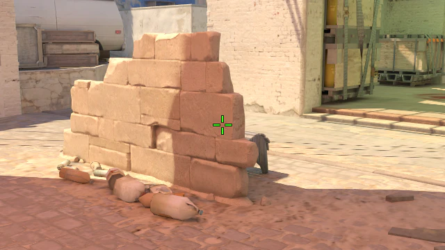 Where to aim before releasing the throw