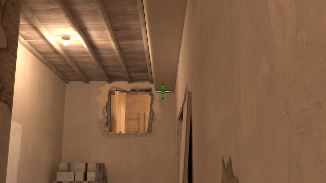 Where to aim before releasing the throw
