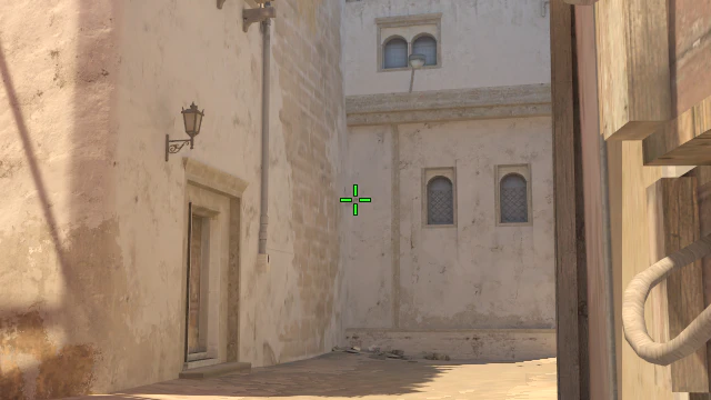 Where to aim before releasing the throw