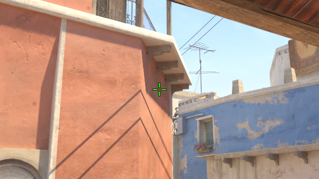 Where to aim before releasing the throw