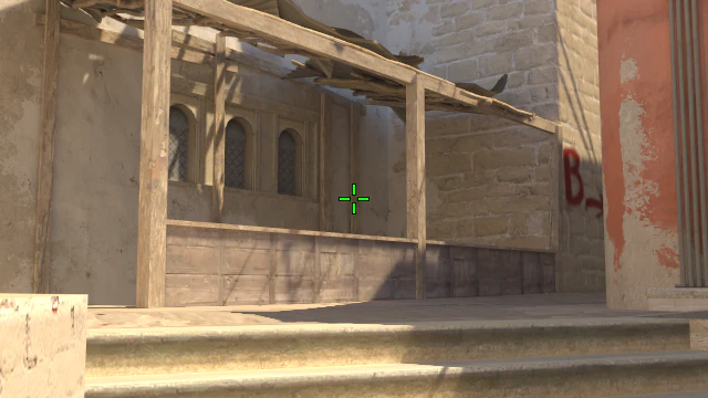 Where to aim before releasing the throw