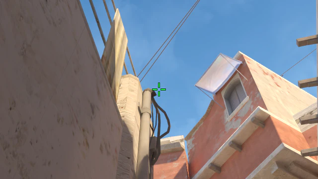 Where to aim before releasing the throw