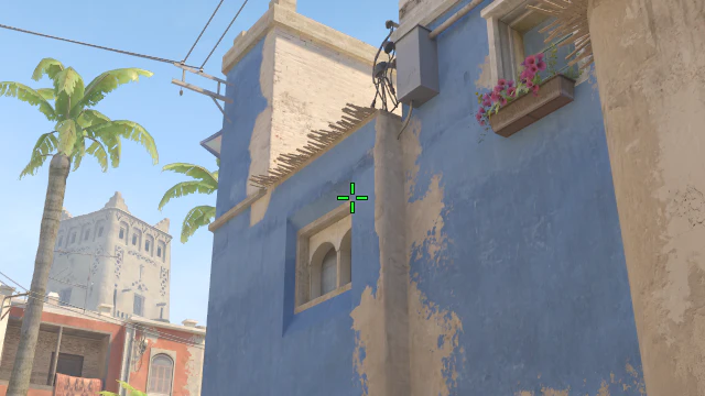 Where to aim before releasing the throw