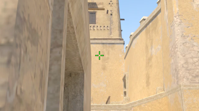 Where to aim before releasing the throw