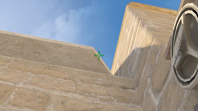 Where to aim before releasing the throw