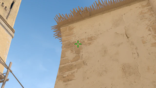 Where to aim before releasing the throw