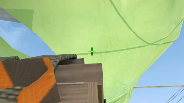 Where to aim before releasing the throw