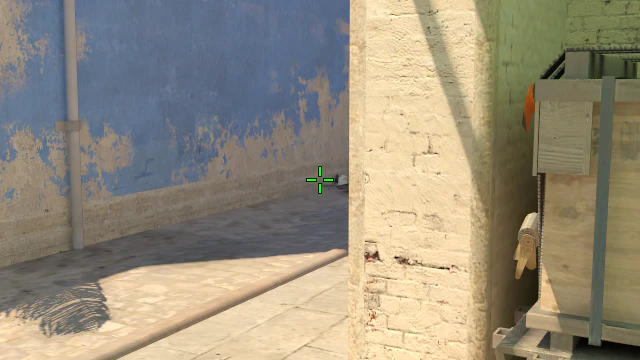 Where to aim before releasing the throw