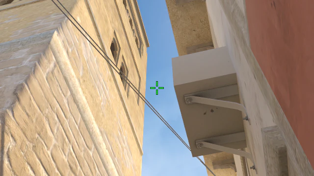 Where to aim before releasing the throw