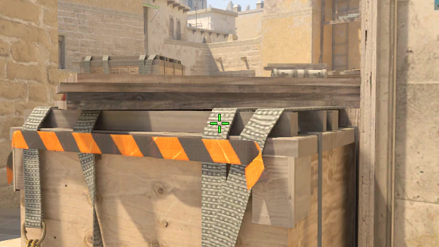 Where to aim before releasing the throw