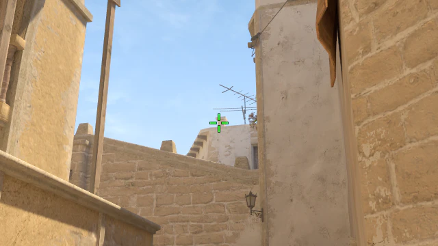 Where to aim before releasing the throw