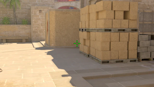 Where to aim before releasing the throw