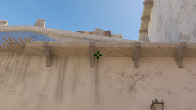 Where to aim before releasing the throw