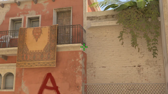 Where to aim before releasing the throw