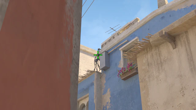 Where to aim before releasing the throw