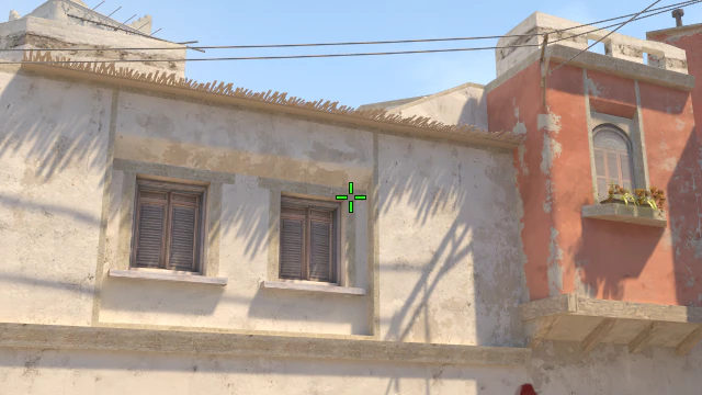 Where to aim before releasing the throw