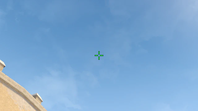 Where to aim before releasing the throw