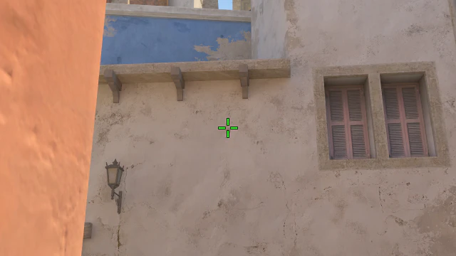 Where to aim before releasing the throw