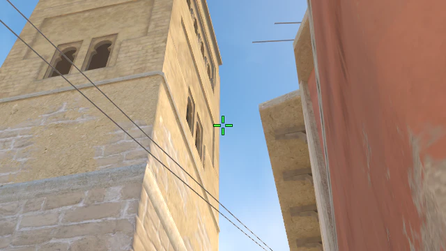 Where to aim before releasing the throw