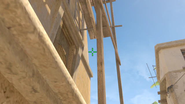 Where to aim before releasing the throw