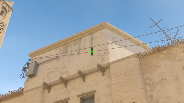 Where to aim before releasing the throw