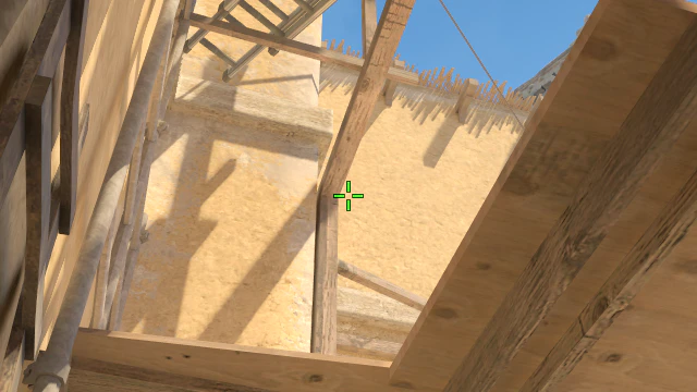 Where to aim before releasing the throw