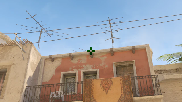 Where to aim before releasing the throw