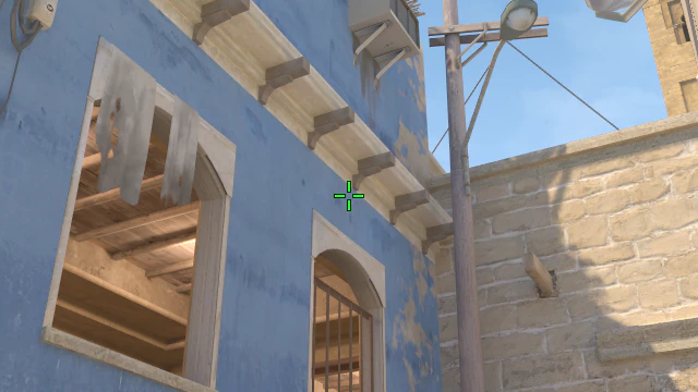 Where to aim before releasing the throw
