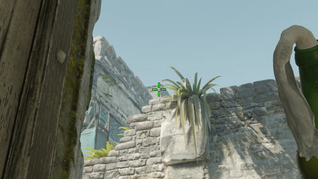 Where to aim before releasing the throw