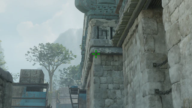 Where to aim before releasing the throw