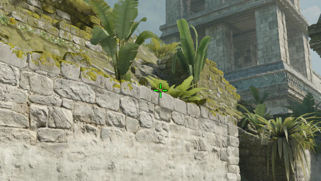 Where to aim before releasing the throw