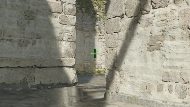 Where to aim before releasing the throw
