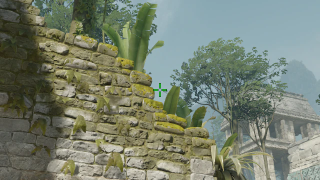 Where to aim before releasing the throw