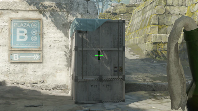 Where to aim before releasing the throw