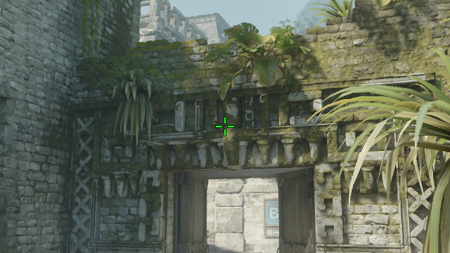 Where to aim before releasing the throw