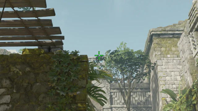 Where to aim before releasing the throw