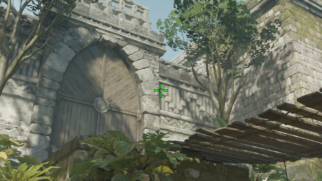 Where to aim before releasing the throw
