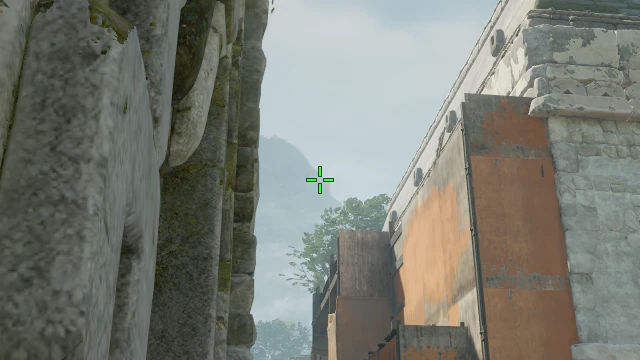 Where to aim before releasing the throw