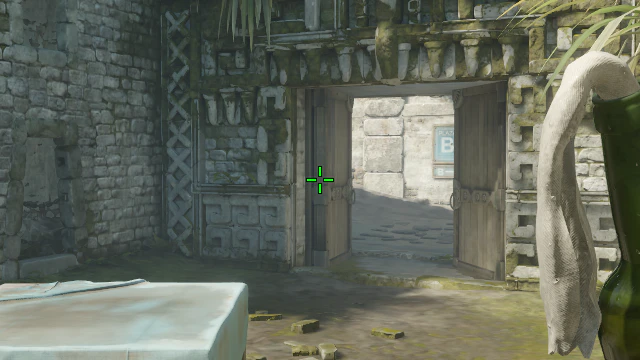 Where to aim before releasing the throw