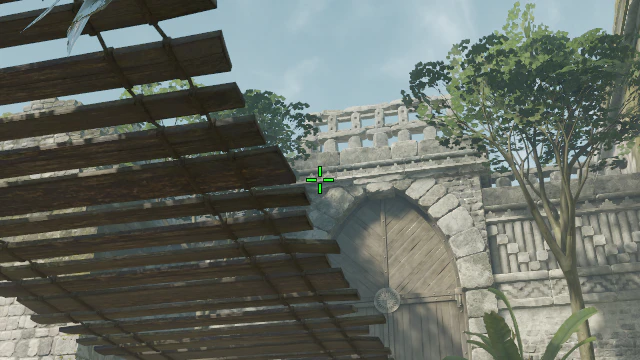 Where to aim before releasing the throw