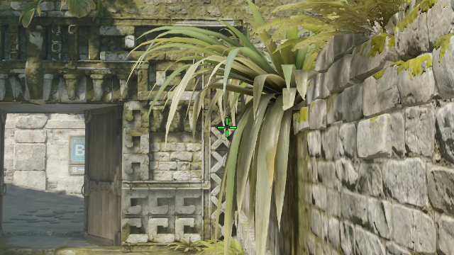 Where to aim before releasing the throw