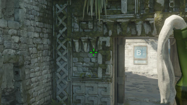 Where to aim before releasing the throw
