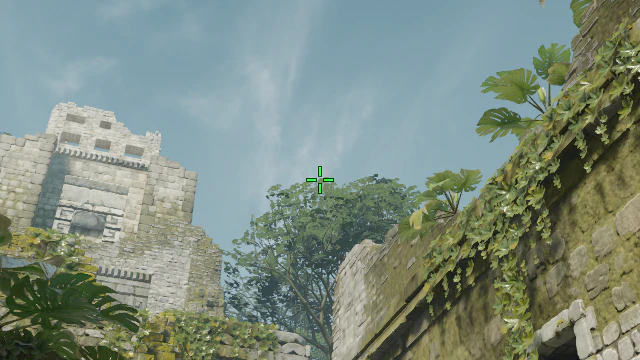 Where to aim before releasing the throw