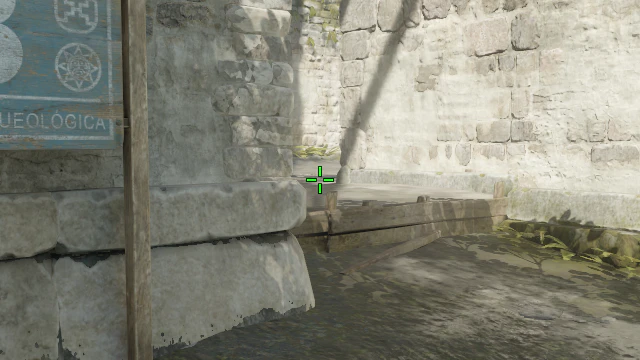 Where to aim before releasing the throw
