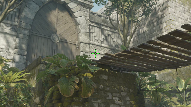 Where to aim before releasing the throw