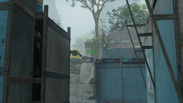 Where to aim before releasing the throw