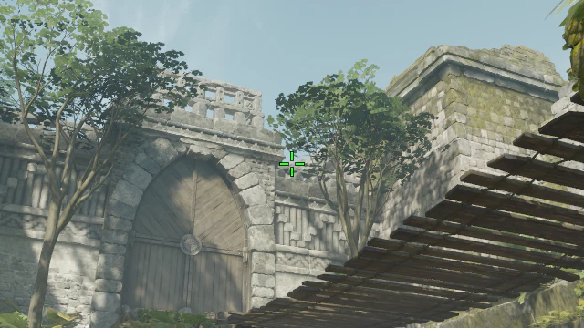Where to aim before releasing the throw