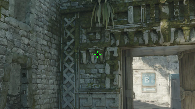 Where to aim before releasing the throw